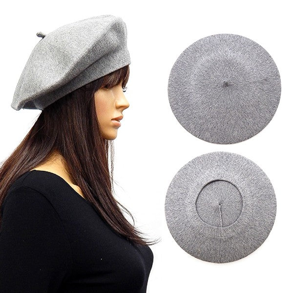High Quality Crisp French Artist Wool Felt Beret
