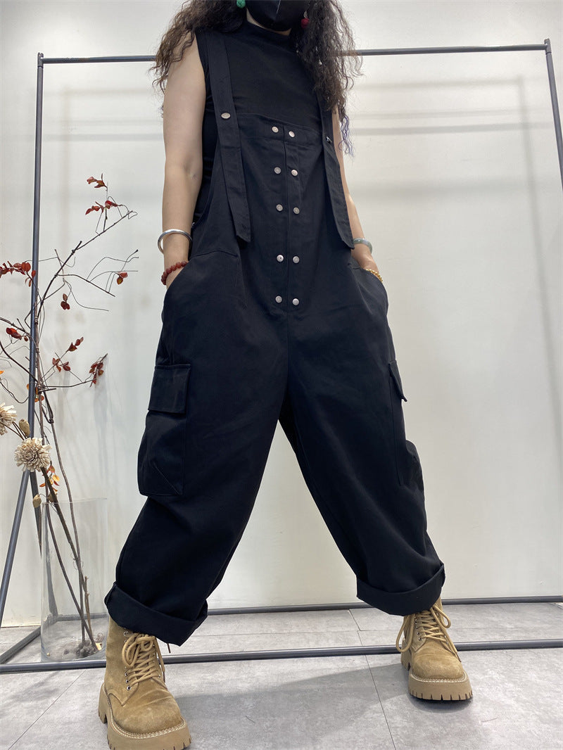 Plus-size Casual Pants Elegant Slimming Solid Color Minimalist Design