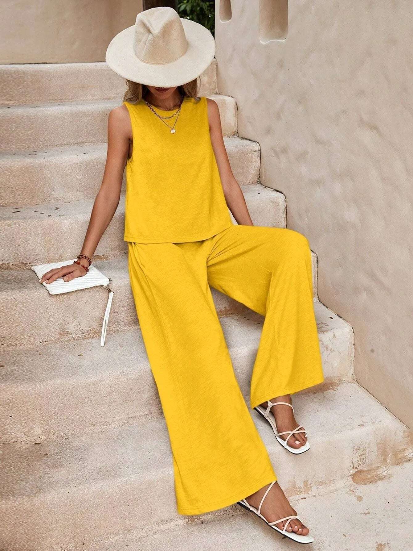Chic Spring Summer Two-Piece Suit