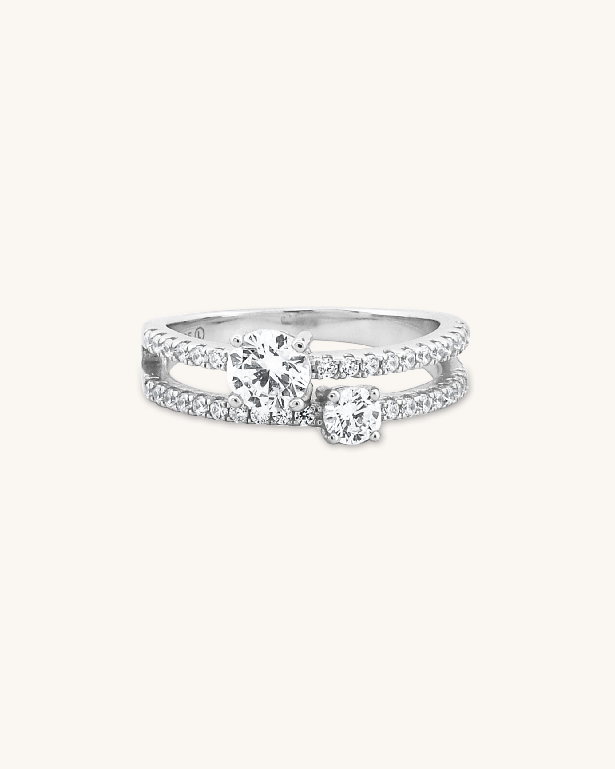 Solitaire Cut Cocktail Ring