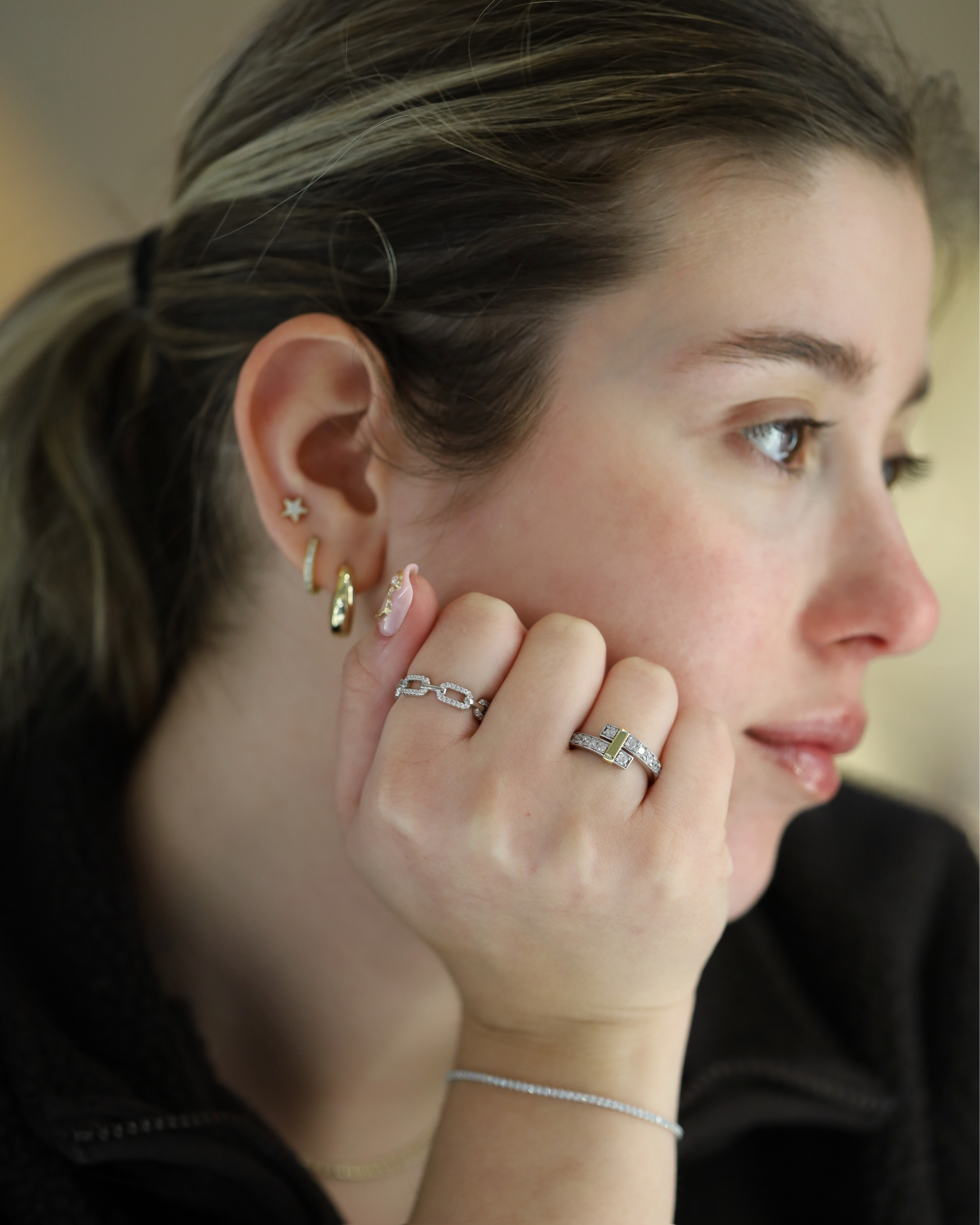 Two Tone Connected Ring