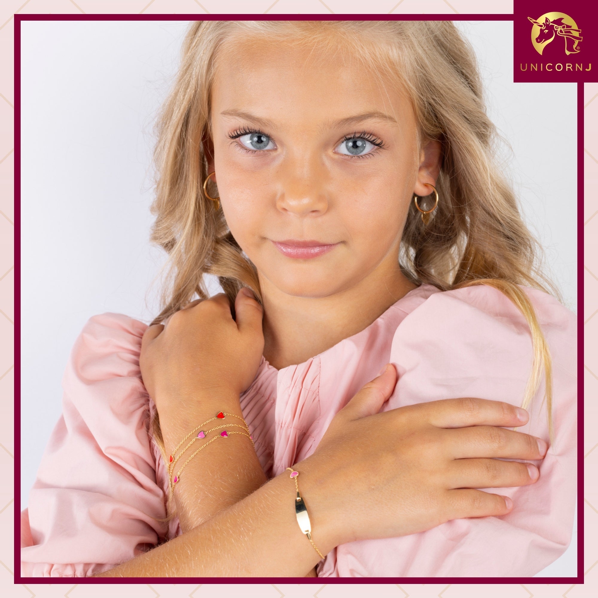 14K Gold Heart Bracelet – Elegant & Italian
