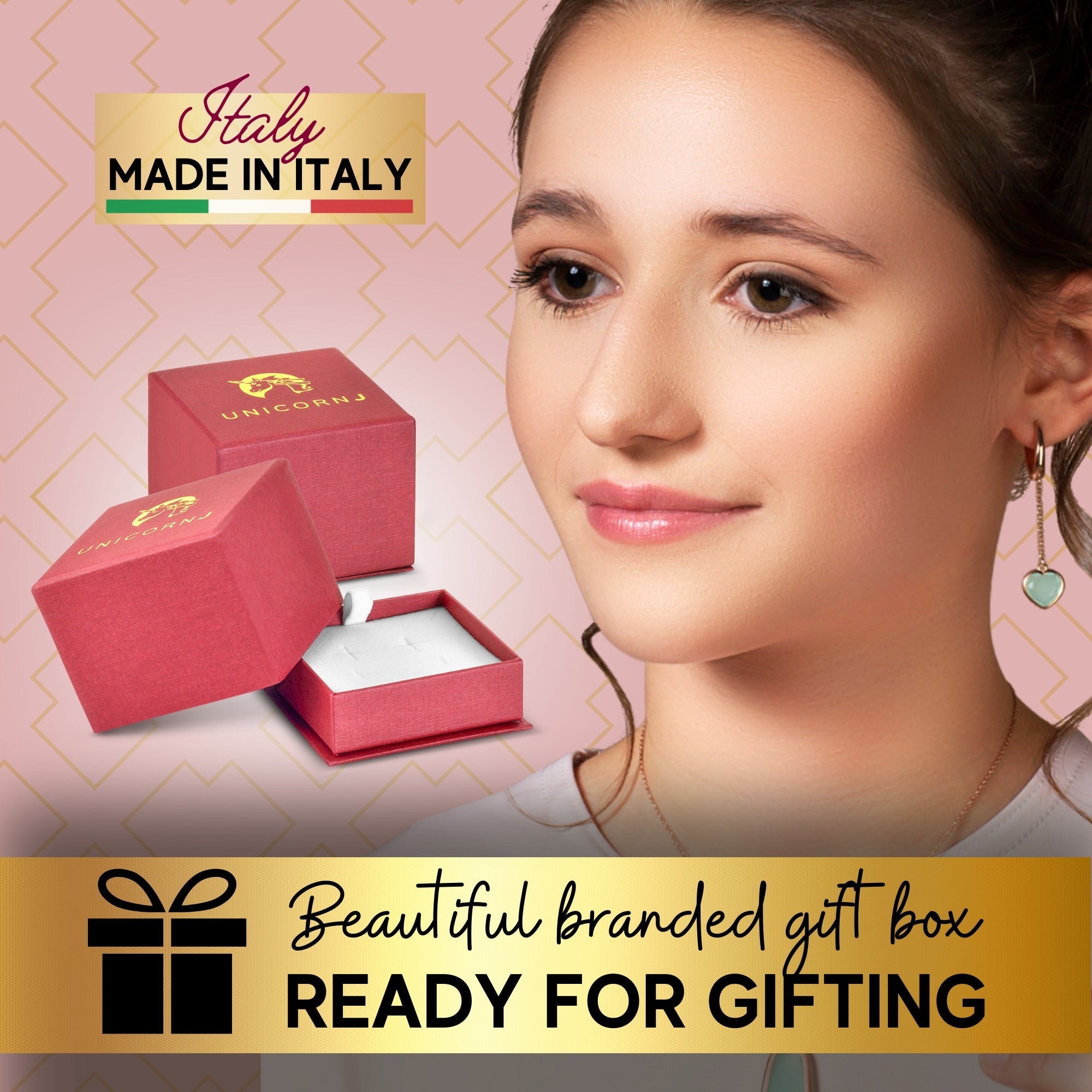 14K Gold Enamel Heart Bracelet for Kids