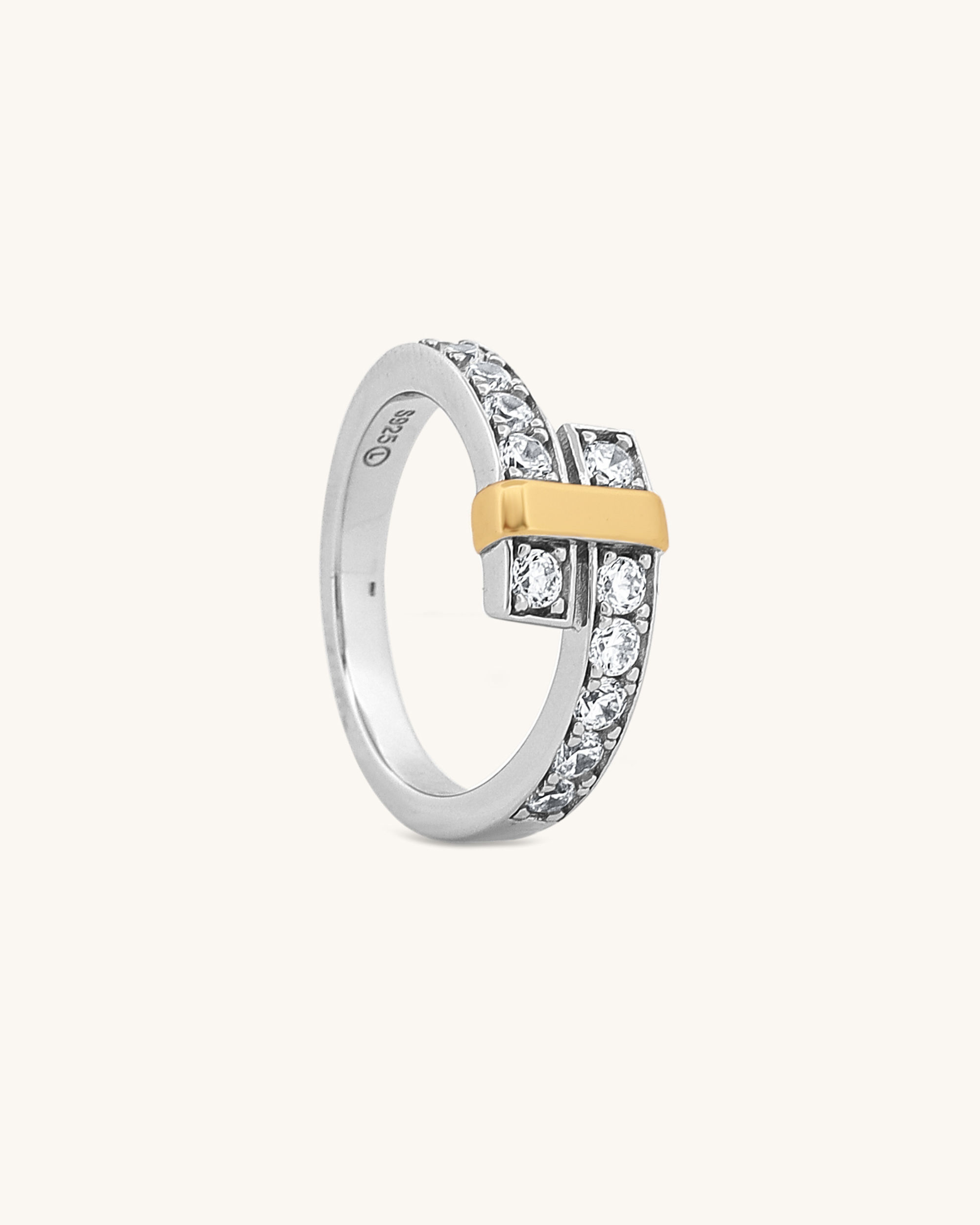 Two Tone Connected Ring