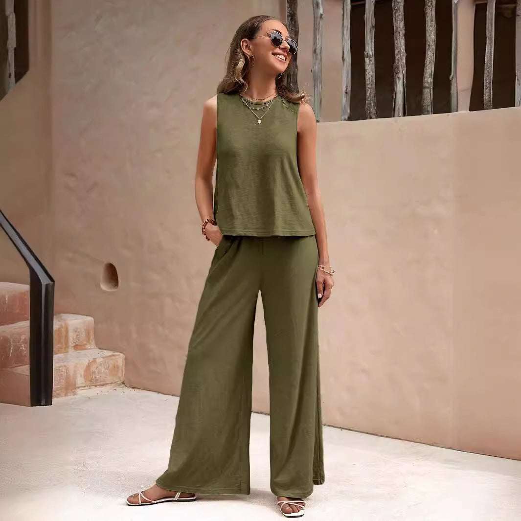 Chic Spring Summer Two-Piece Suit