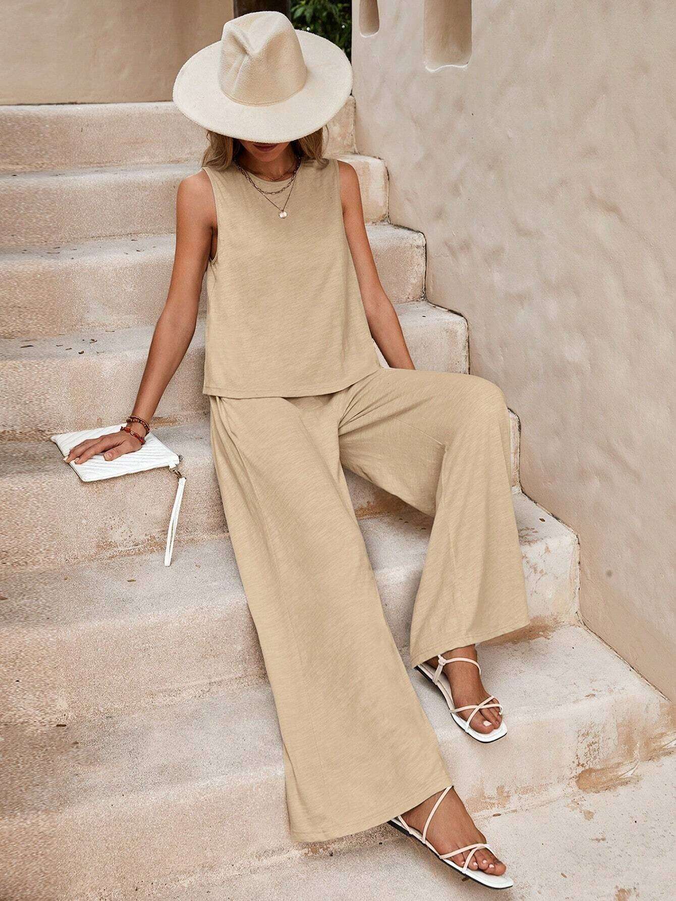 Chic Spring Summer Two-Piece Suit